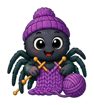 Preview for Cozy Knitter Spider Sticker