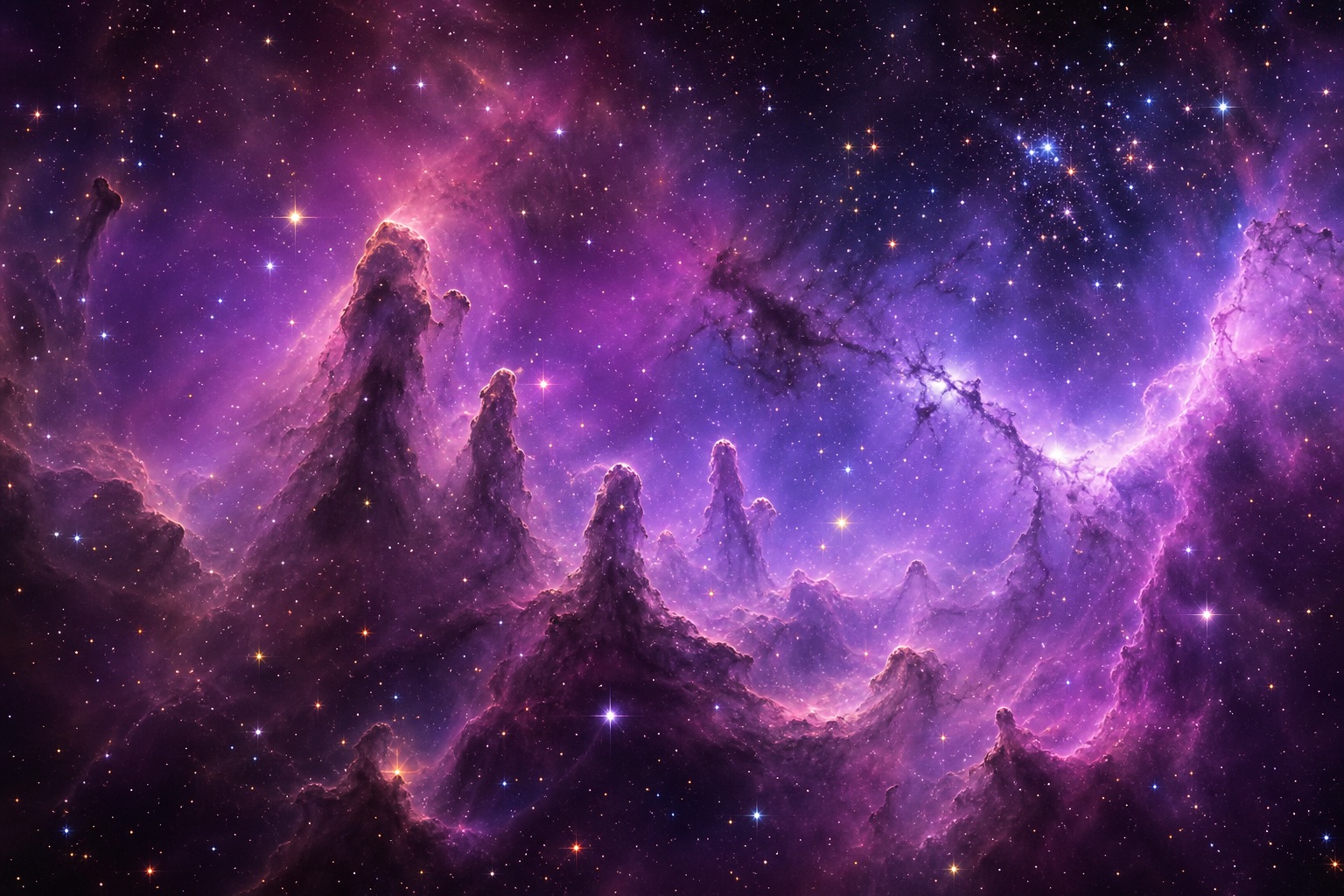 Preview for Violet Star Nursery Cosmic Background
