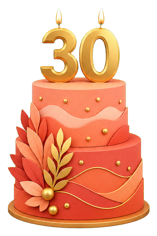 Preview for 30th Birthday Cake Sticker