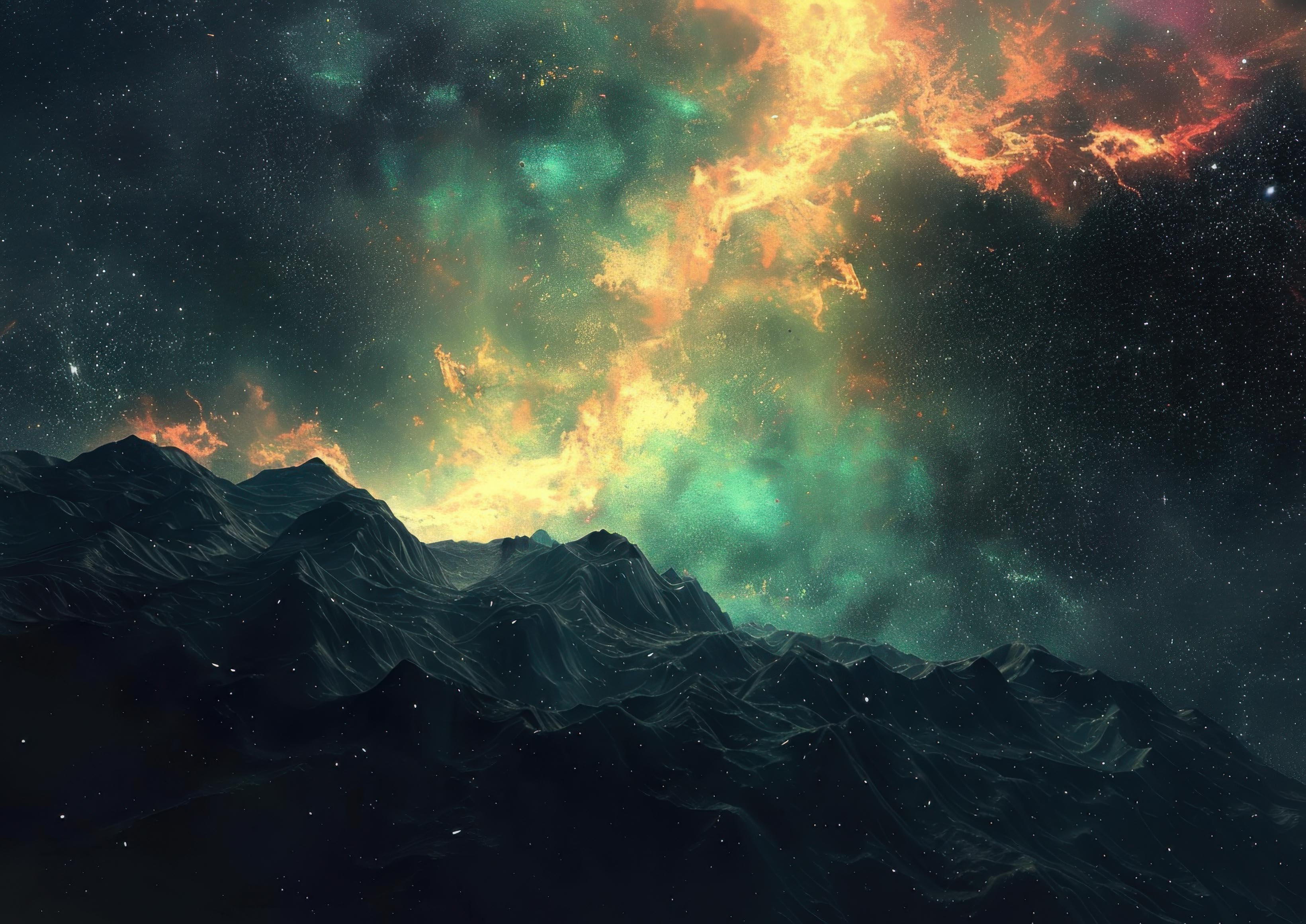Preview for Vibrant-night-sky-over-mountains-astrophotography-photo-backgrou-6dee2