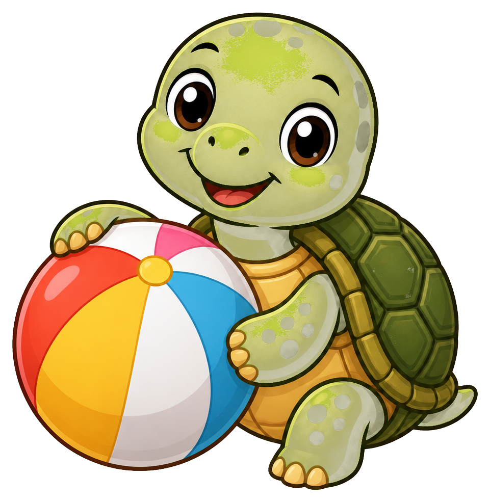 Preview for Turtle Ball Sticker For Pizap Designs