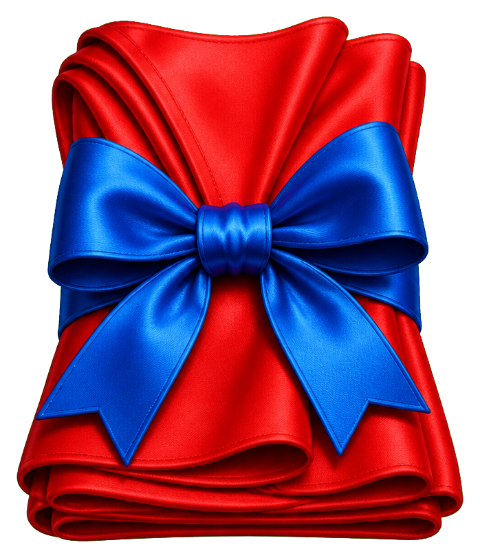 Preview for Hero Cape Bow Sticker Graphic