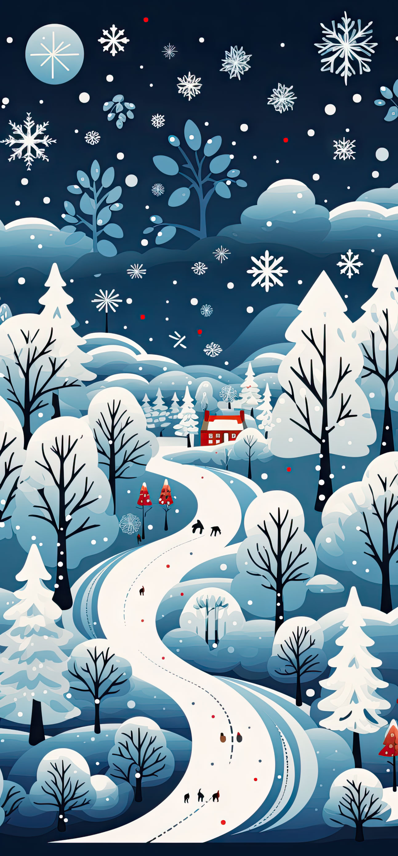 Preview for Winter-wonderland-landscape-christmas-phone-background-8c8dd