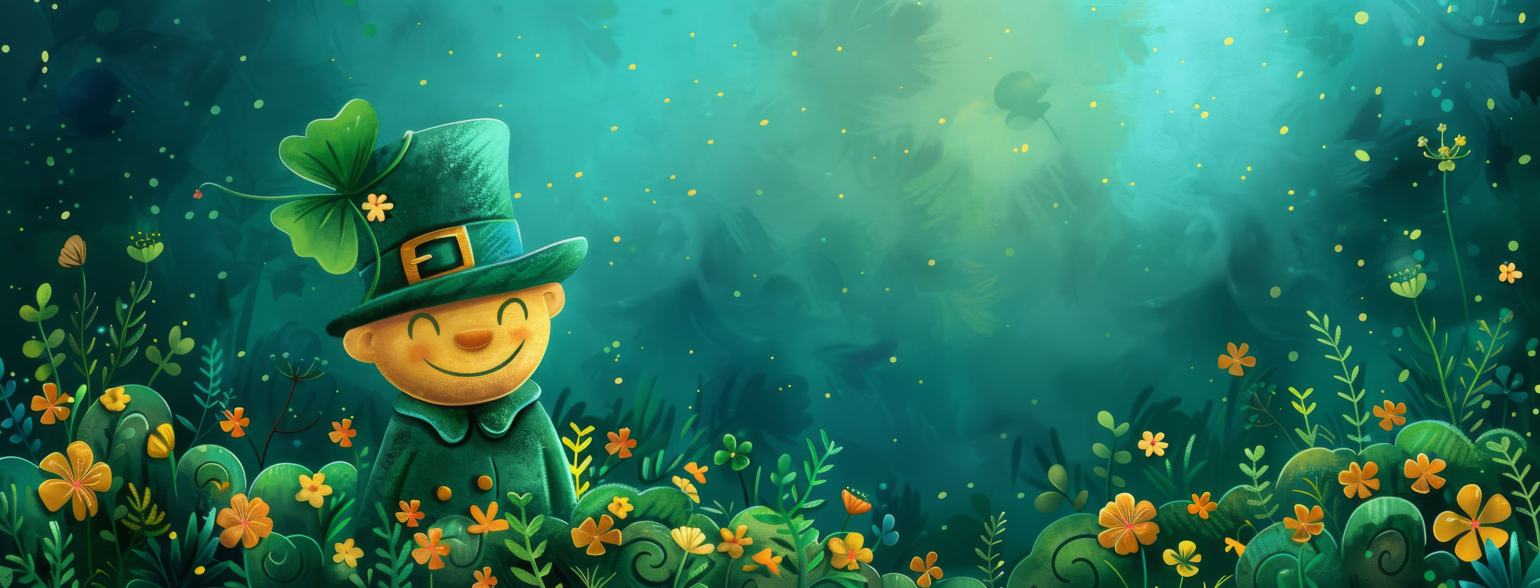 Preview for Lucky-leprechaun-shamrock-garden-st-patricks-background-25edc