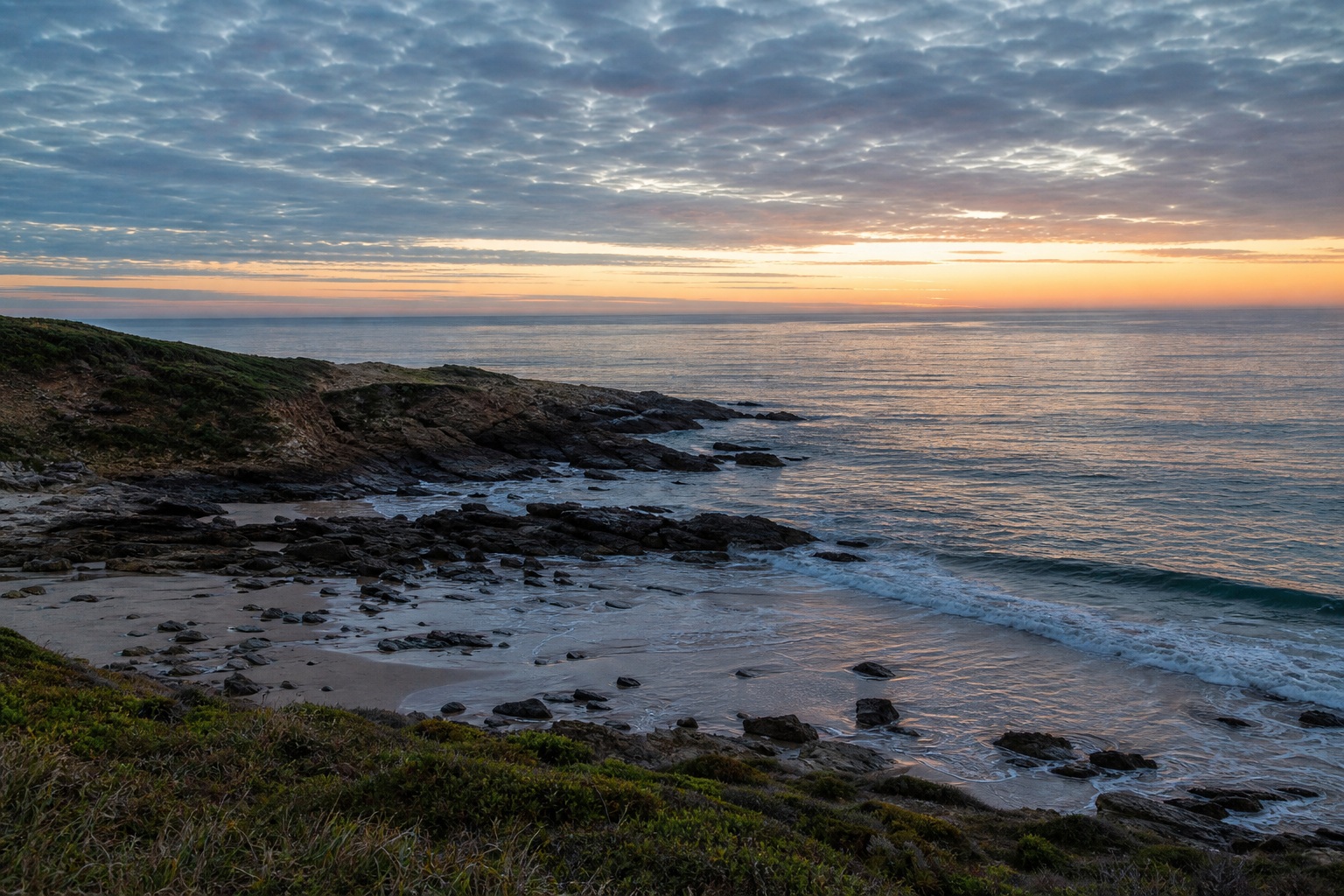 Preview for Coastal Sunrise Rocky Headland Background