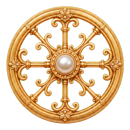 Preview for Golden Carriage Wheel Sticker