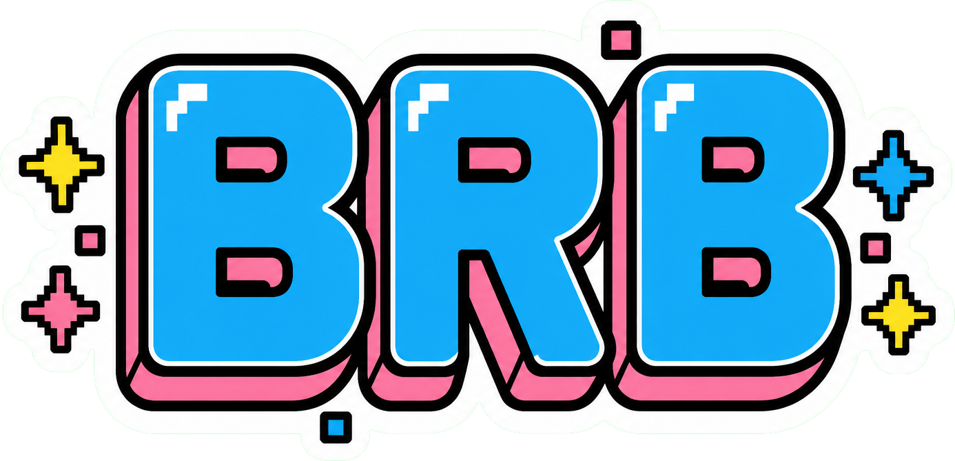 Preview for Brb Sticker Graphic For Social Designs