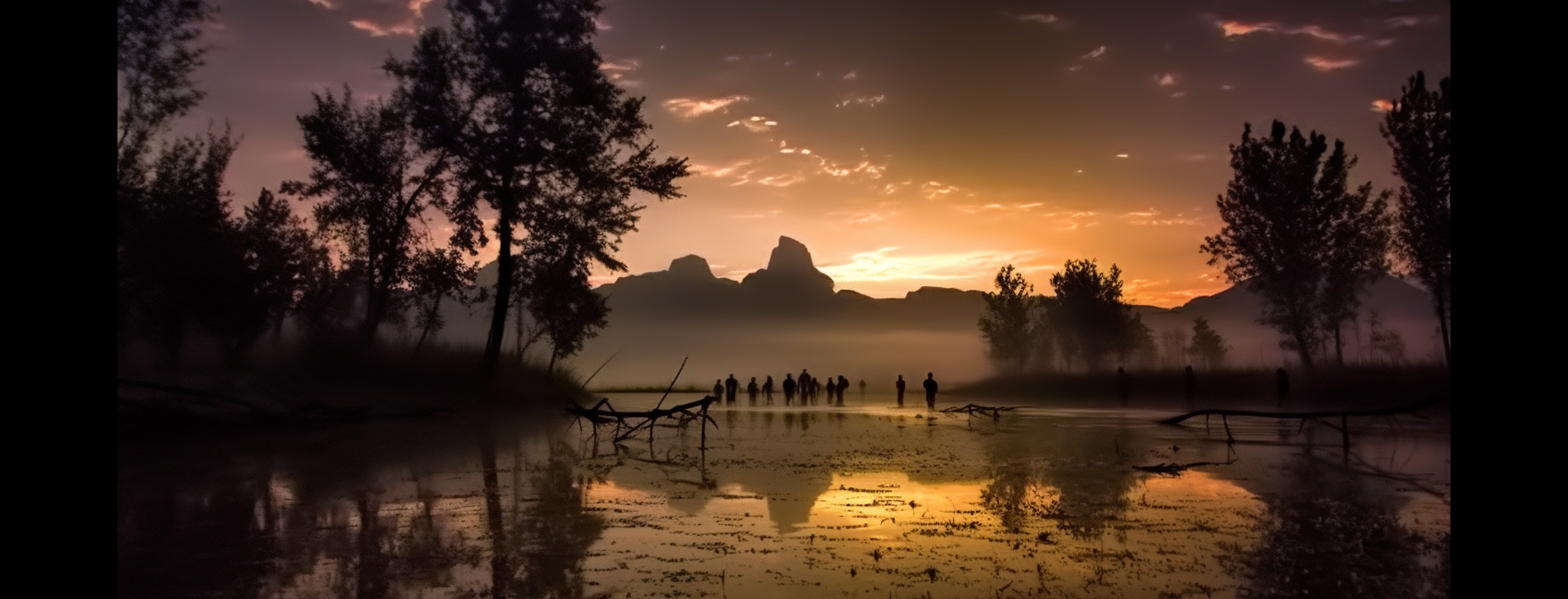 Preview for Serene-landscape-at-sunset-ai-facebook-background-93e69