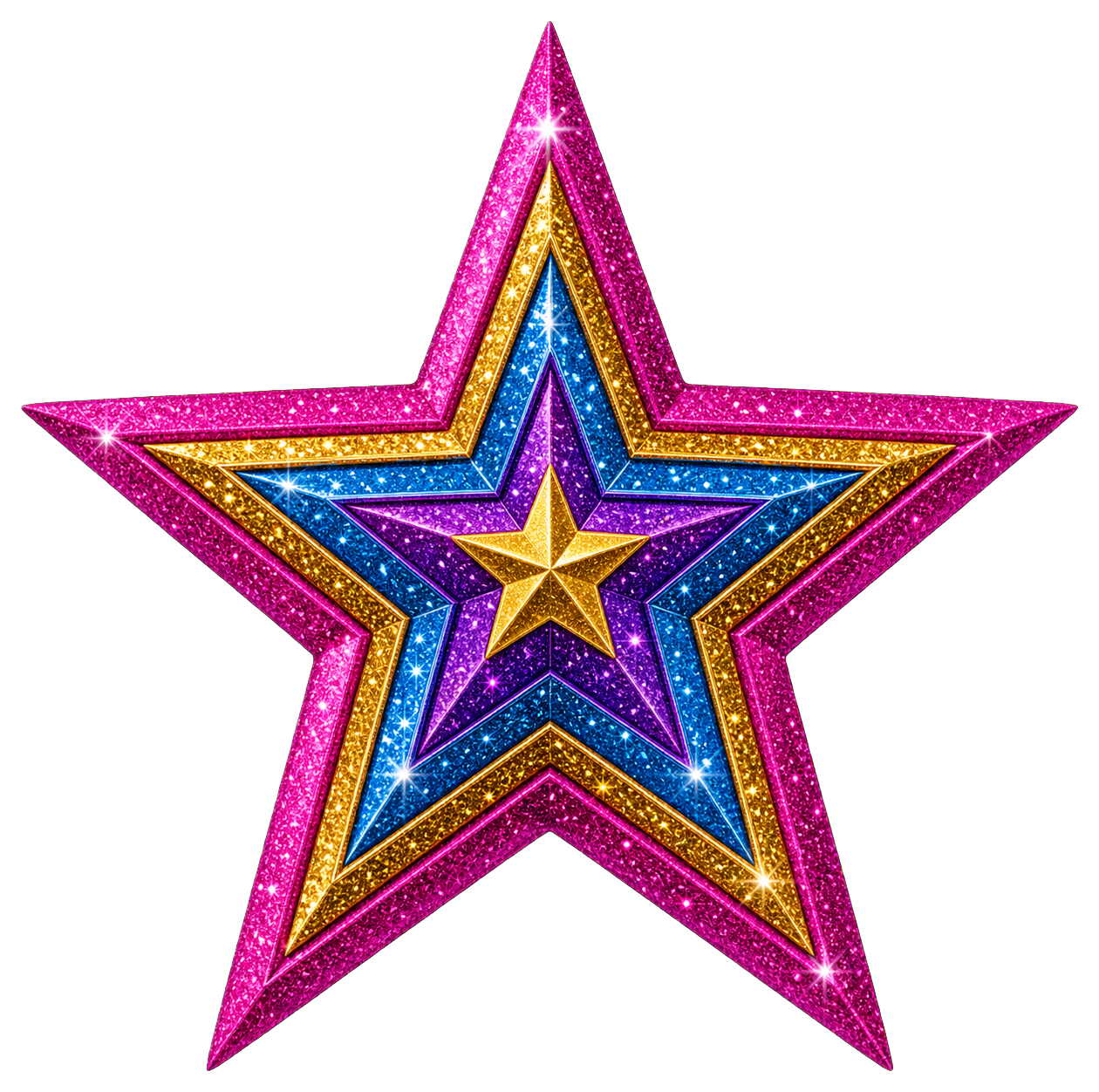 Preview for Glitter Star Sticker