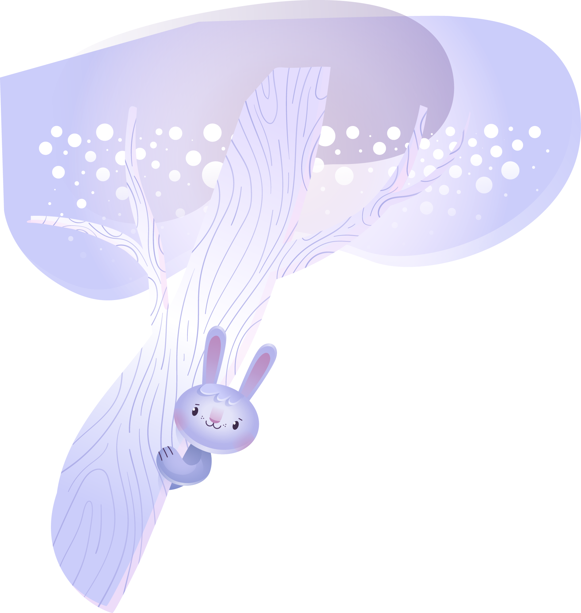 Preview for Whimsical-bunny-illustration-winter-sticker-31d58