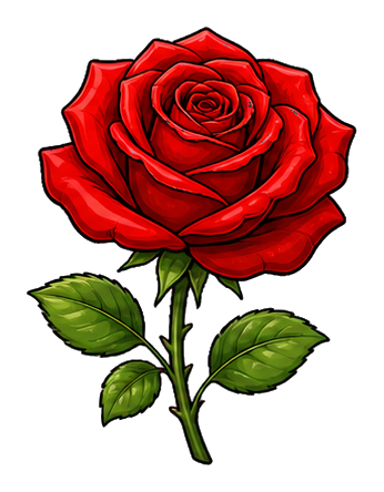 Preview for Red Spiral Rose Sticker