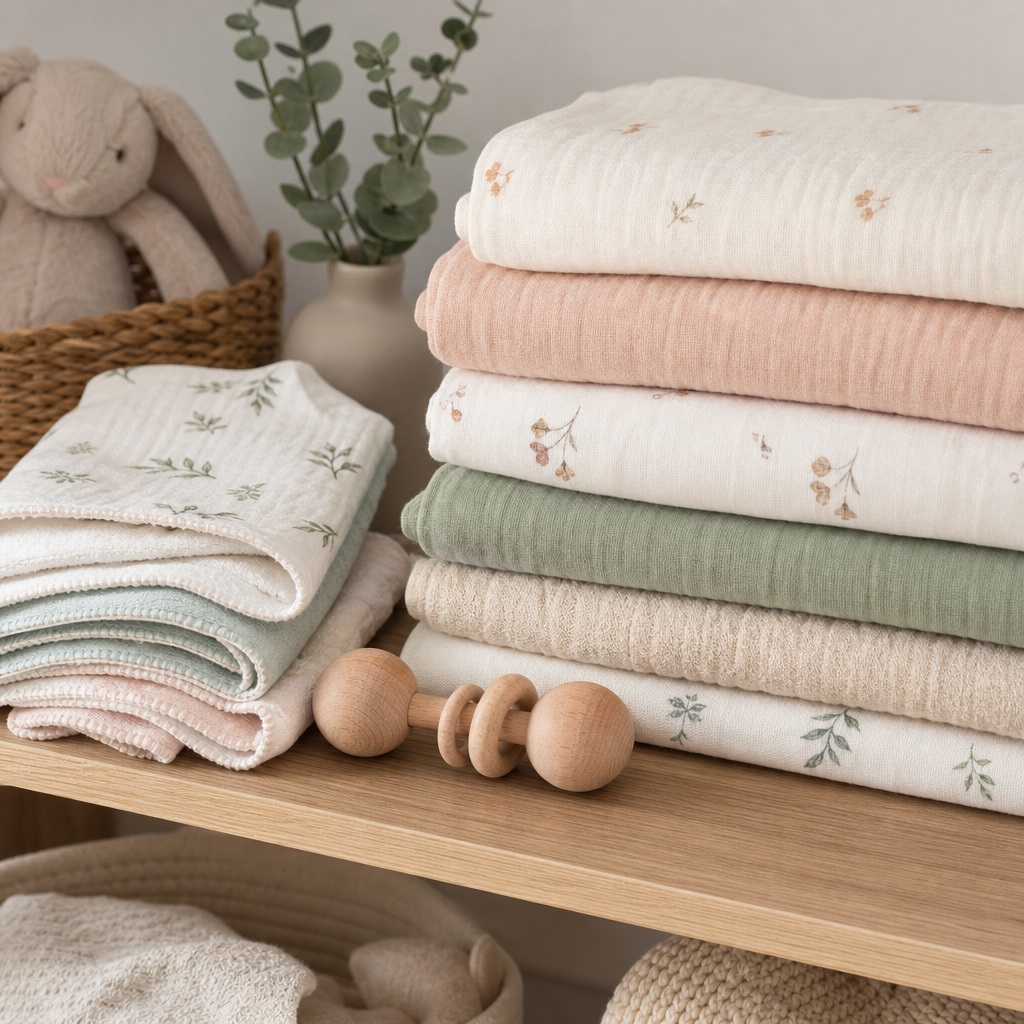 Preview for Pastel Nursery Blankets Stock Background