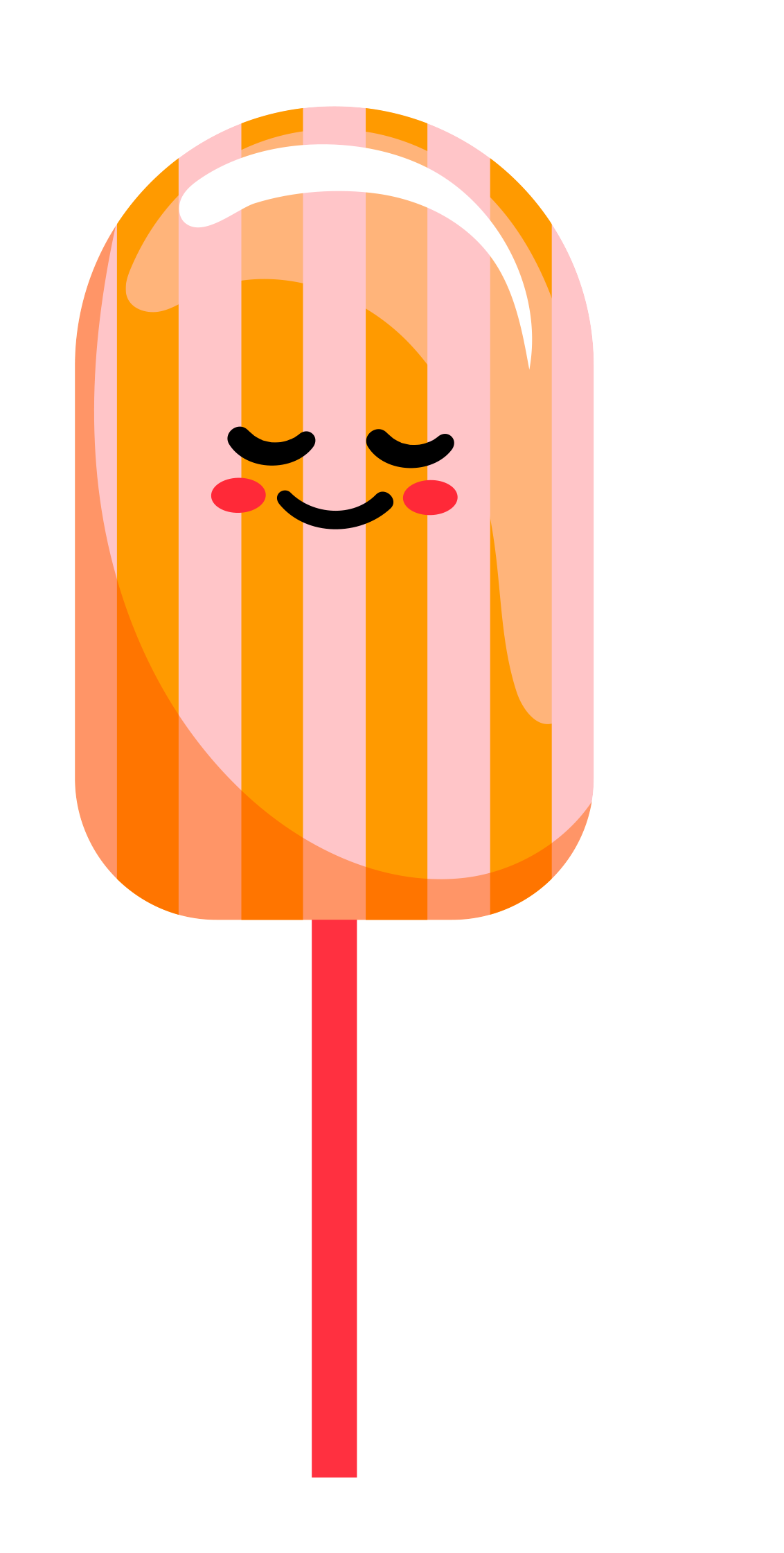 Preview for Orange-popsicle-illustration-candy-sticker-1512f