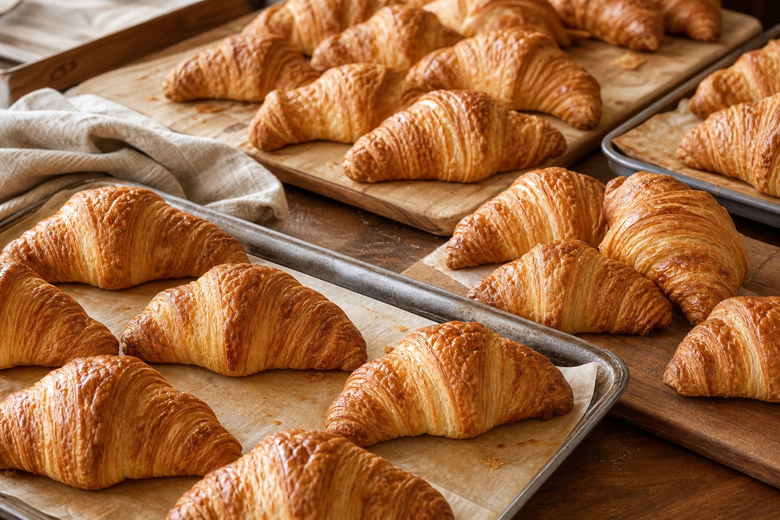 Preview for Croissant Tray Mosaic Stock Background