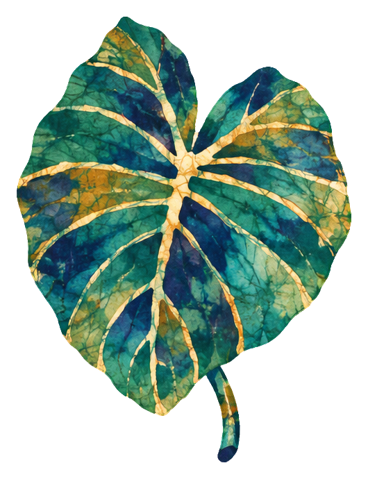 Preview for Batik Tropical Leaves Taro Leaf