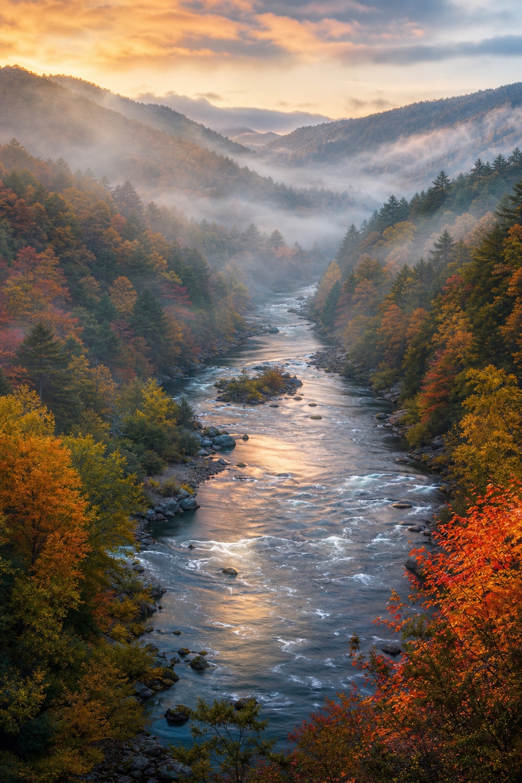 Preview for Autumn Valley Haze Background