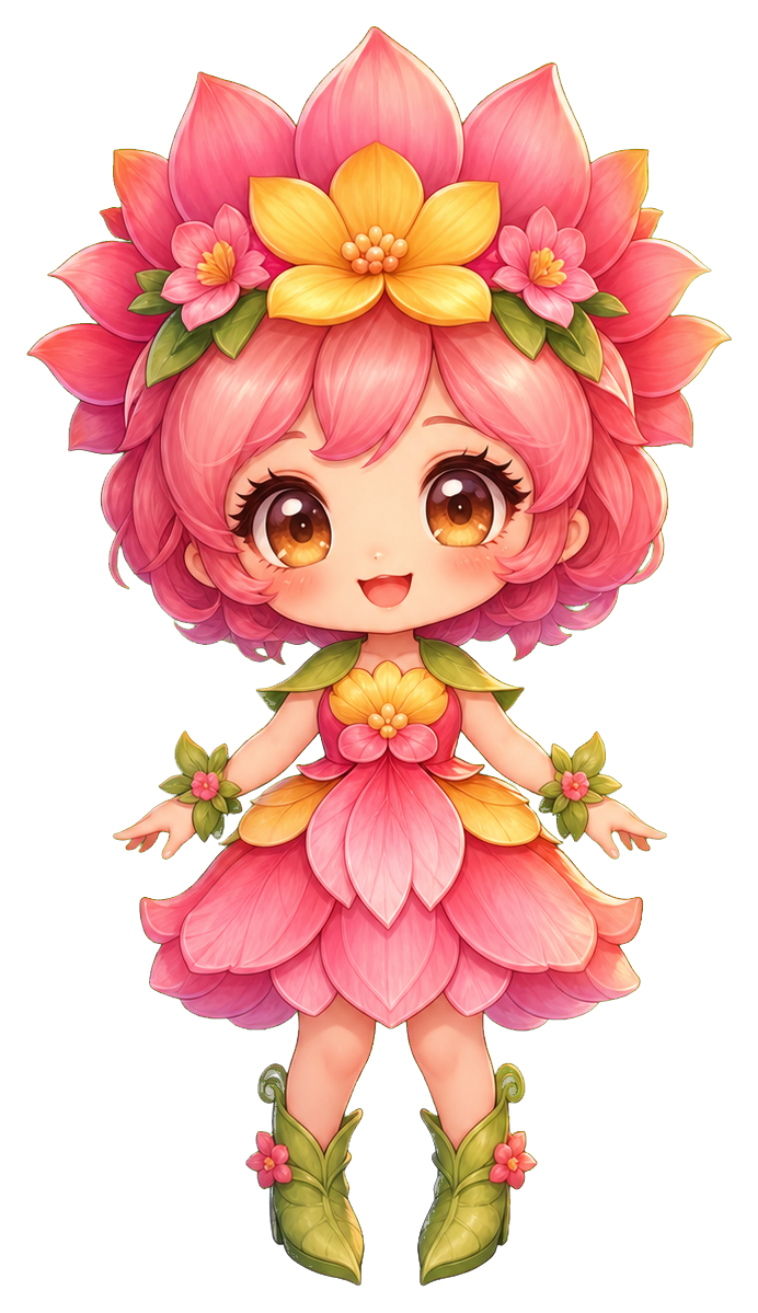 Preview for Chibi Flower Sprite Sticker