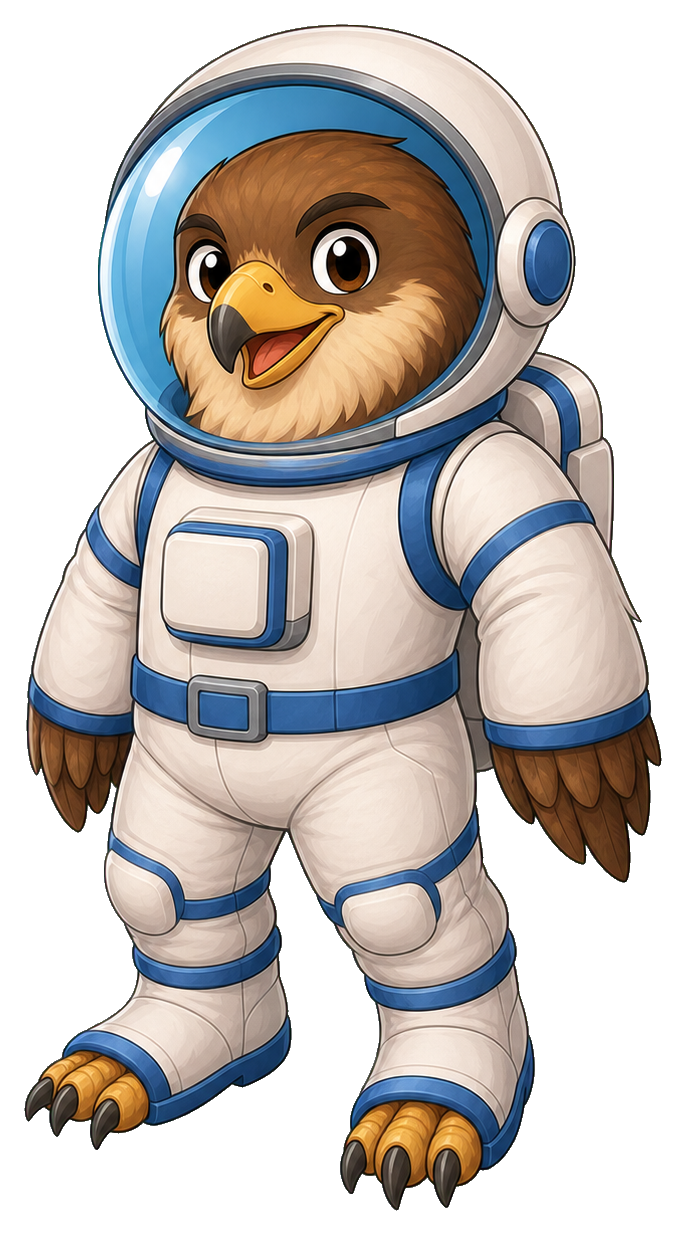 Preview for Astronaut Hawk Sticker