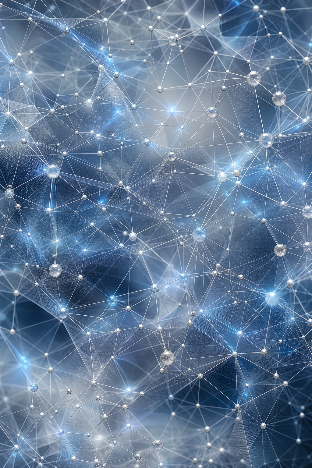 Preview for Silver Blue Node Lattice Background
