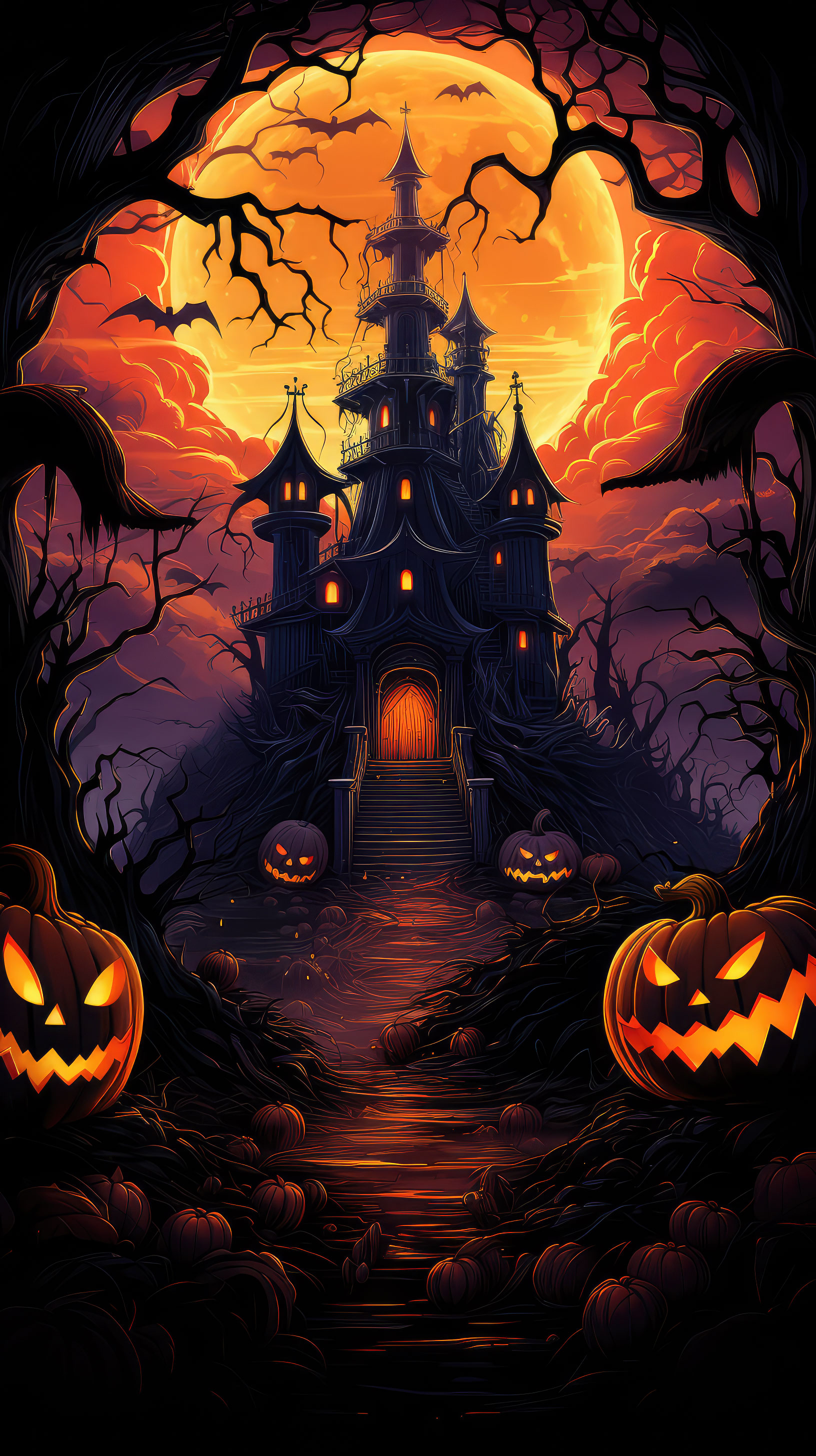Preview for Halloween-haunted-house-night-halloween-story-background-19785