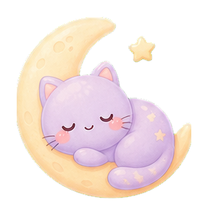 Preview for Crescent Moon Friend Kawaii Sticker
