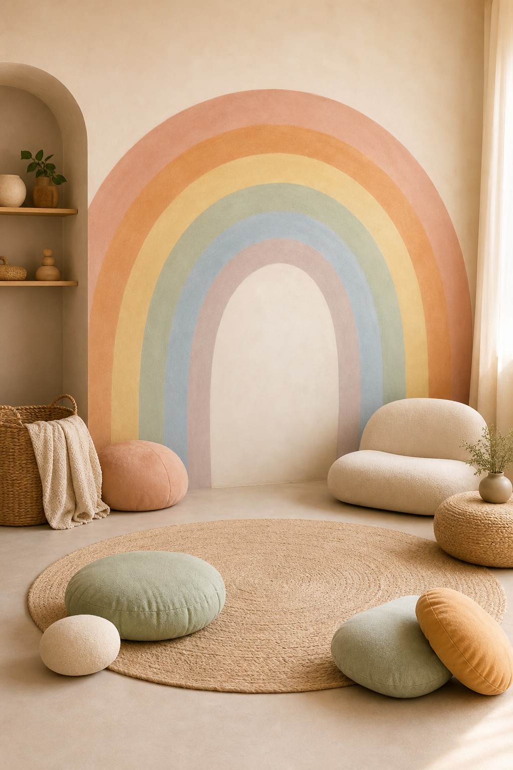 Preview for Pastel Rainbow Nursery Background