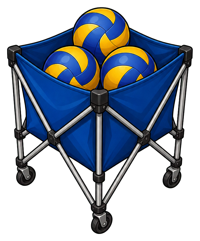 Preview for Volleyball Ball Cart Sticker