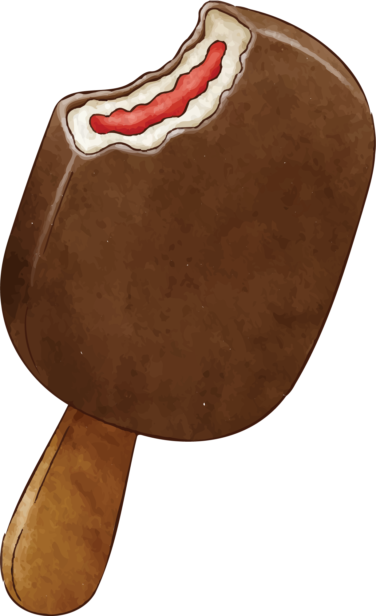 Preview for Chocolate-coated-ice-cream-bar-summer-watercolor-sticker-1d3bb