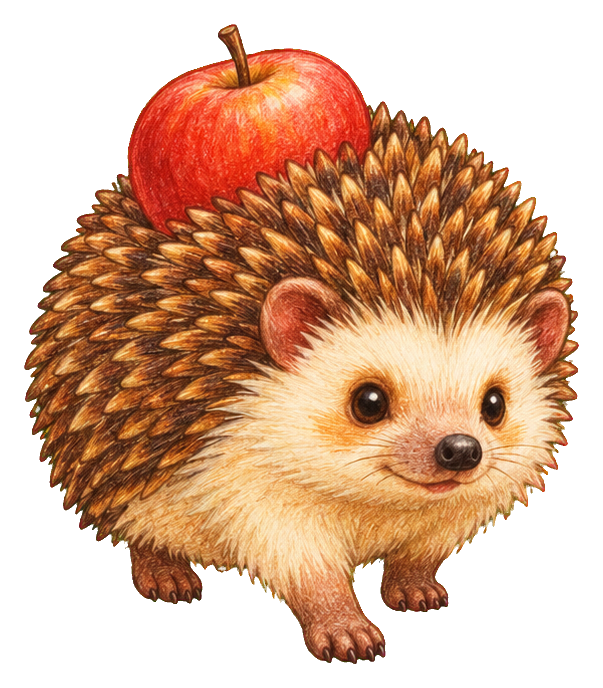Preview for Woodland Hedgehog Apple Carrier