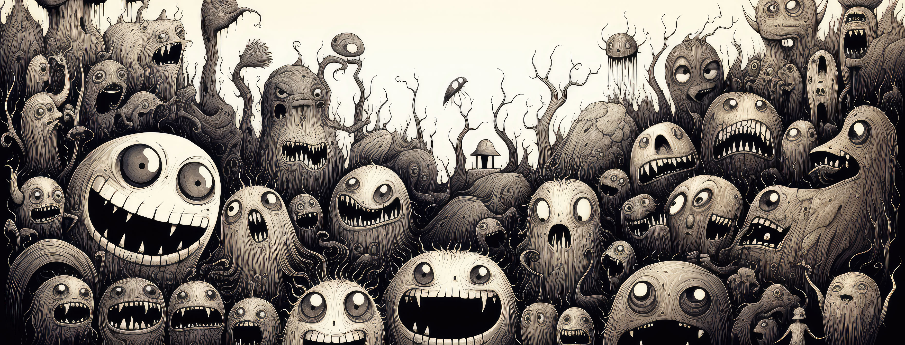 Preview for Spooky-cartoon-characters-illustration-halloween-cover-backgroun-bb487