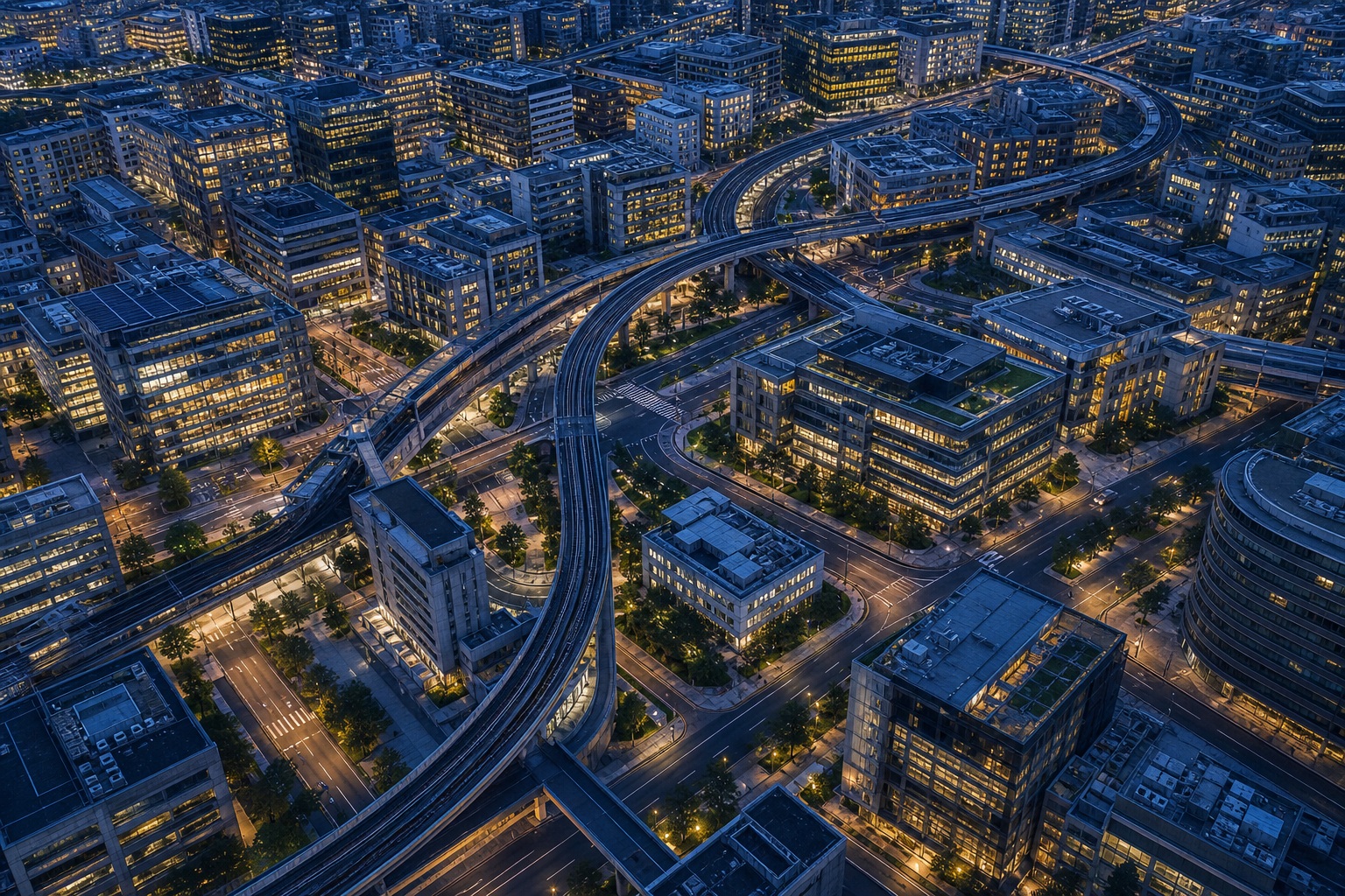 Preview for Blue Hour City Transit Background