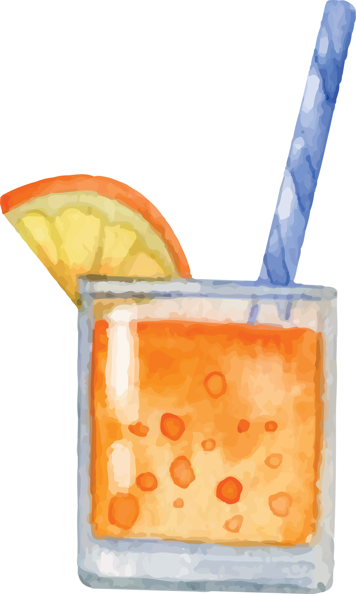 Preview for Orange-cocktail-recipe-summer-watercolor-sticker-6b72f