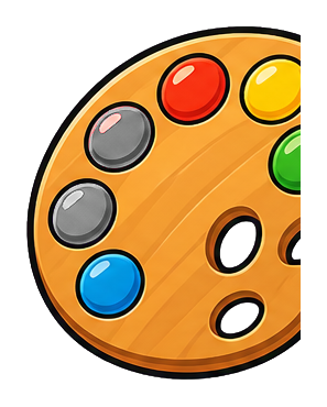 Preview for Paint Palette Sticker Graphic