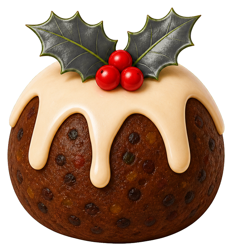 Preview for Christmas Pudding Plain Sticker