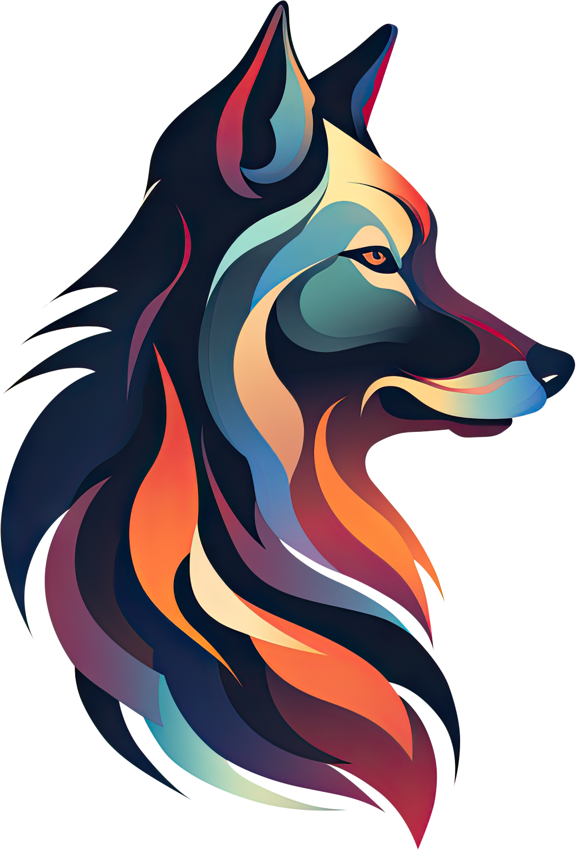 Preview for Vibrant-wolf-logo-design-logo-animal-sticker-a4e6c