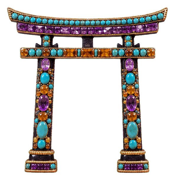 Preview for Beaded Gemstone Torii Gate Sticker