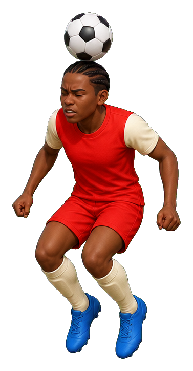 Preview for Heading Soccer Player Sticker