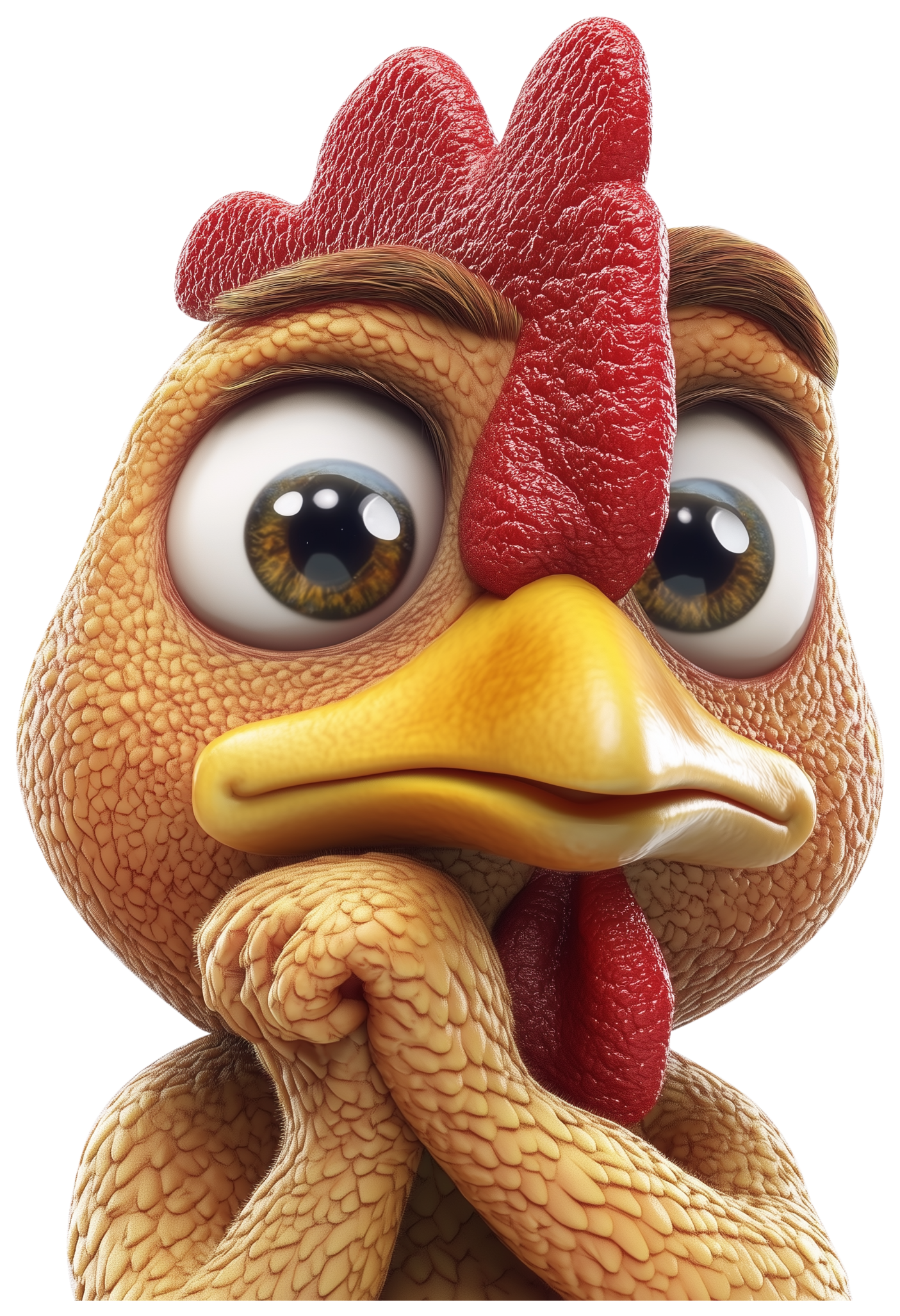 Preview for Chicken Emoji Sticker Graphic
