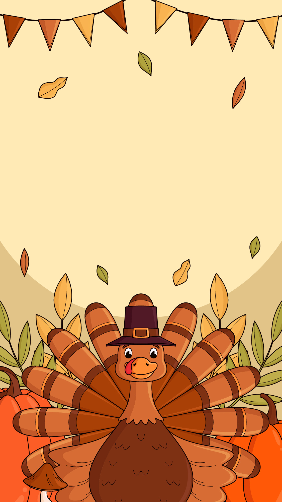 Preview for Thanksgiving-turkey-illustration-fall-background-2c782