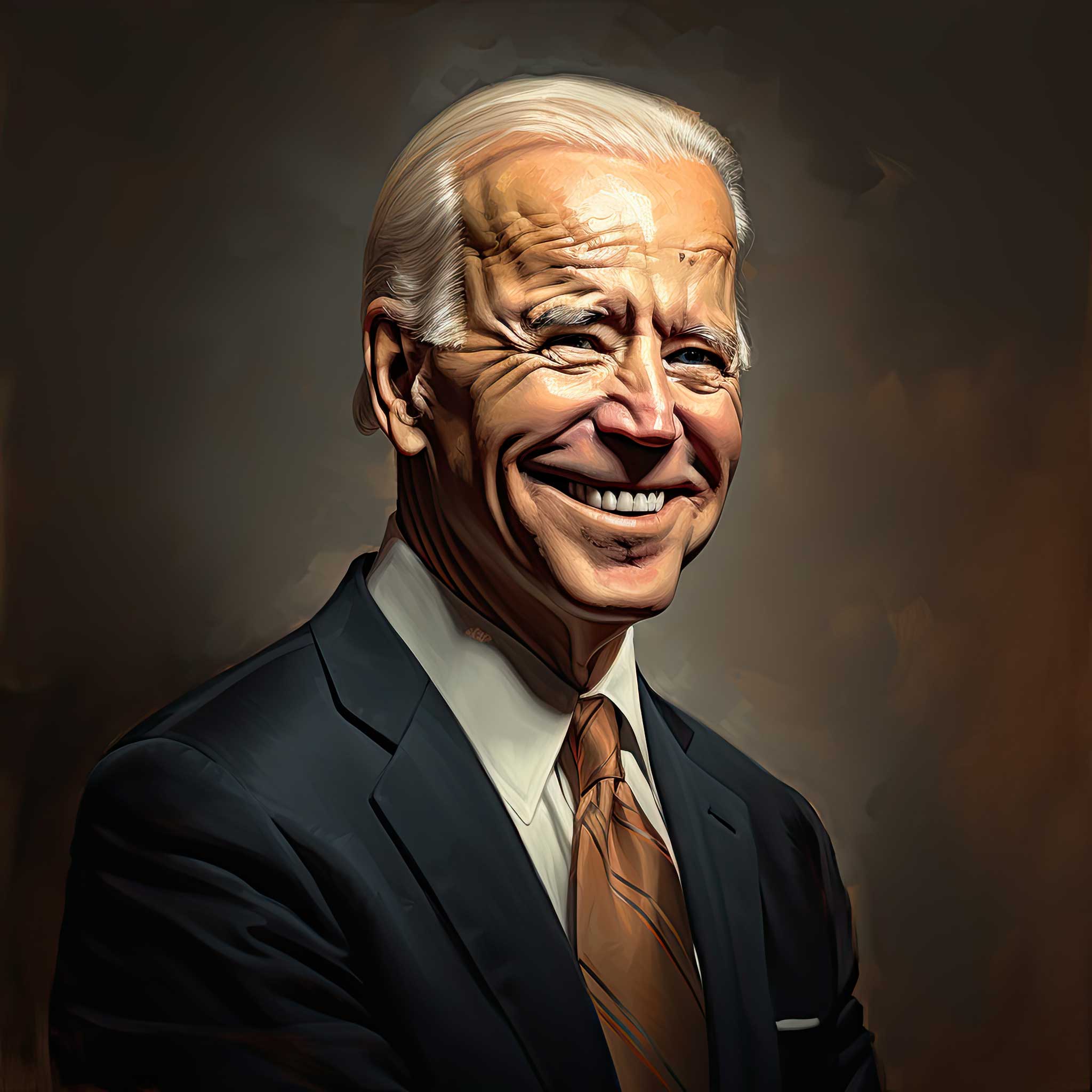 Portrait of Joe Biden with a simple background.