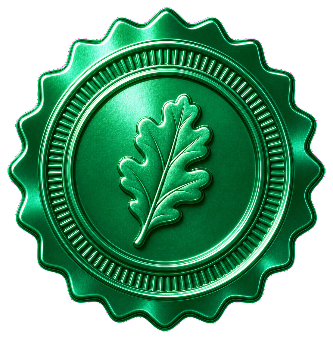 Preview for Emerald Oak Foil Seal Sticker