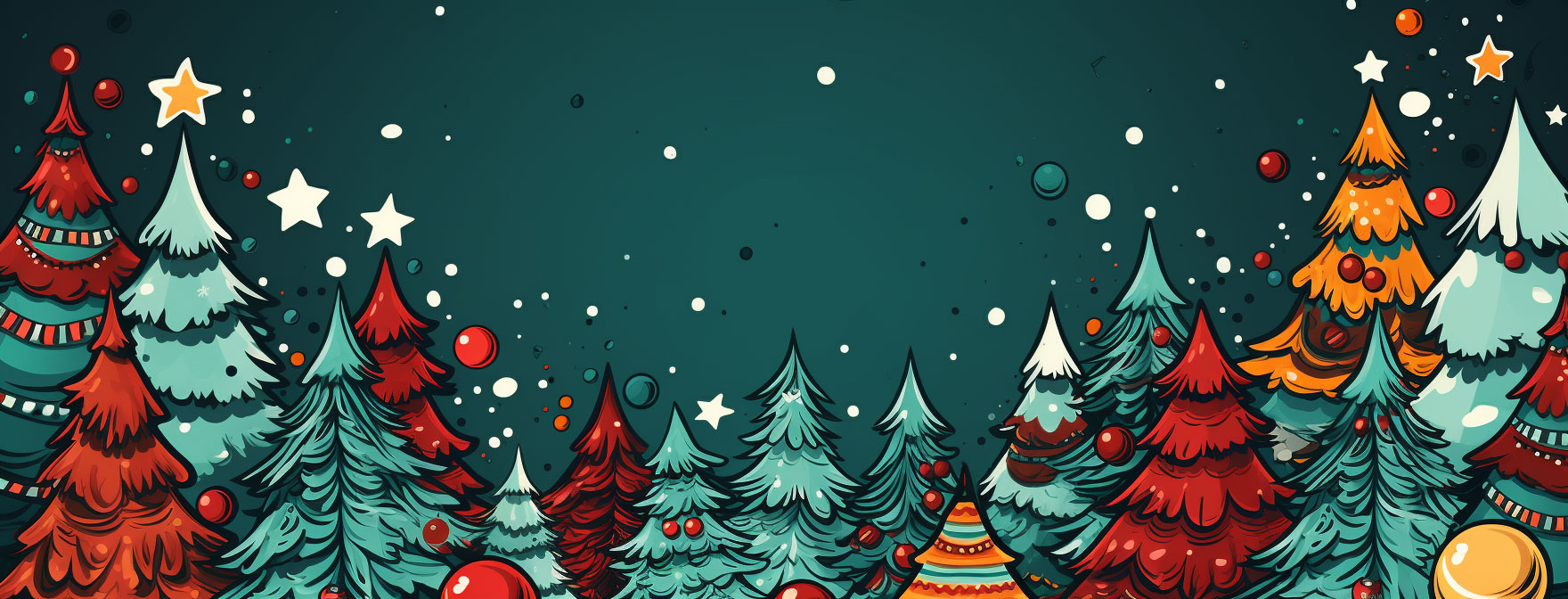 Preview for Christmas-tree-forest-illustration-christmas-cover-background-23bbe