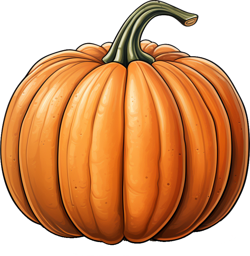 Preview for Vibrant-orange-pumpkin-illustration-pumpkins-sticker-b4004