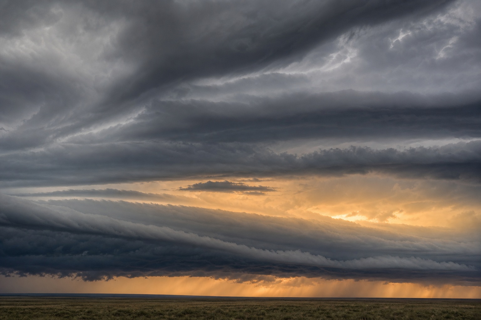 Preview for Amber Break Shelf Clouds Background