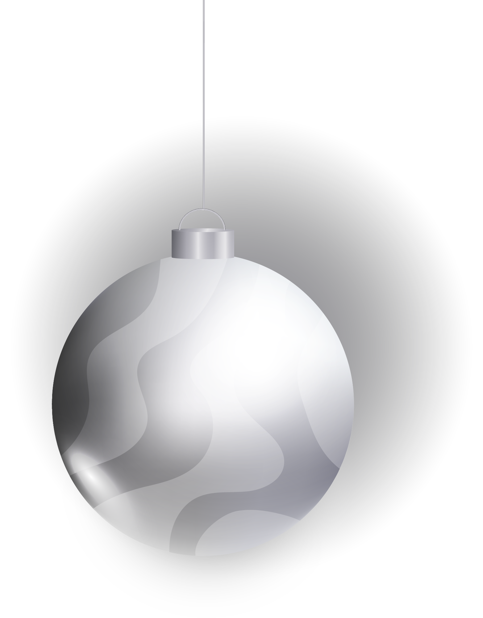 Preview for Silver-christmas-ornament-new-year-sticker-b663f