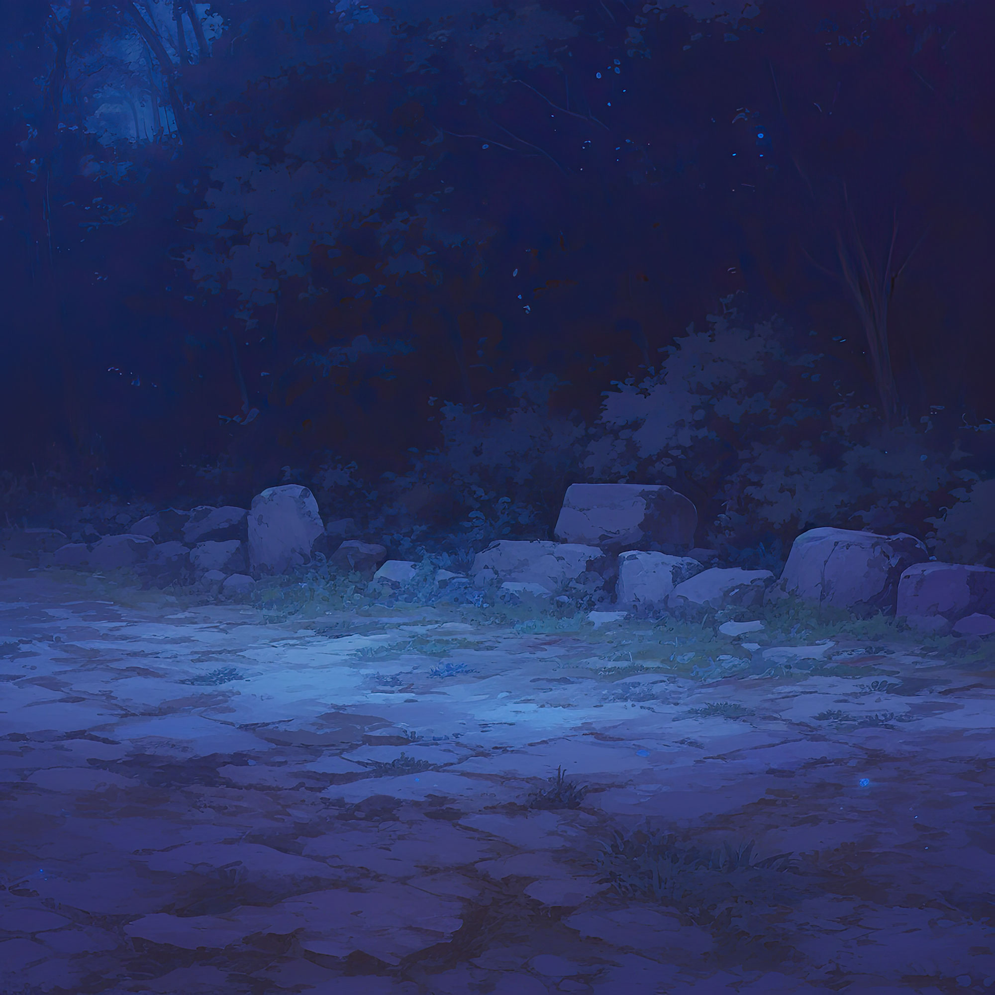 Preview for Mystical-night-forest-pathway-simple-backdrop-background-3cc87