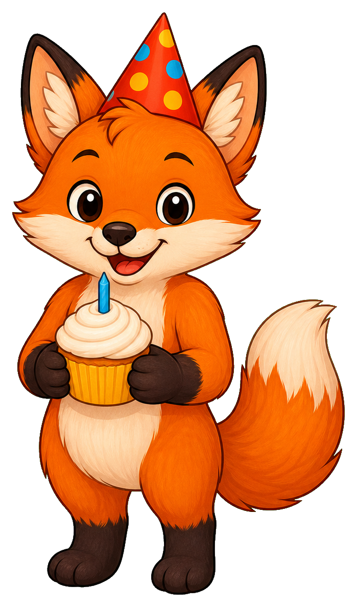 Preview for Birthday Fox Sticker