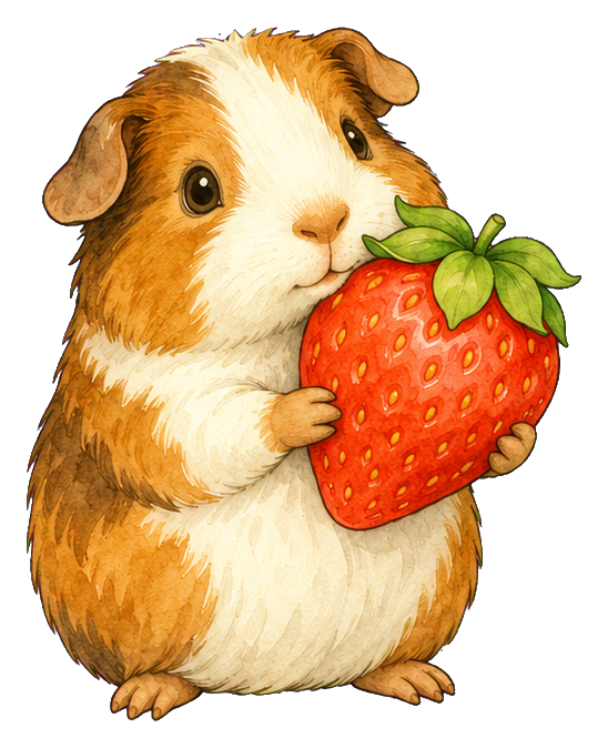 Preview for Guinea Pig With A Strawberry