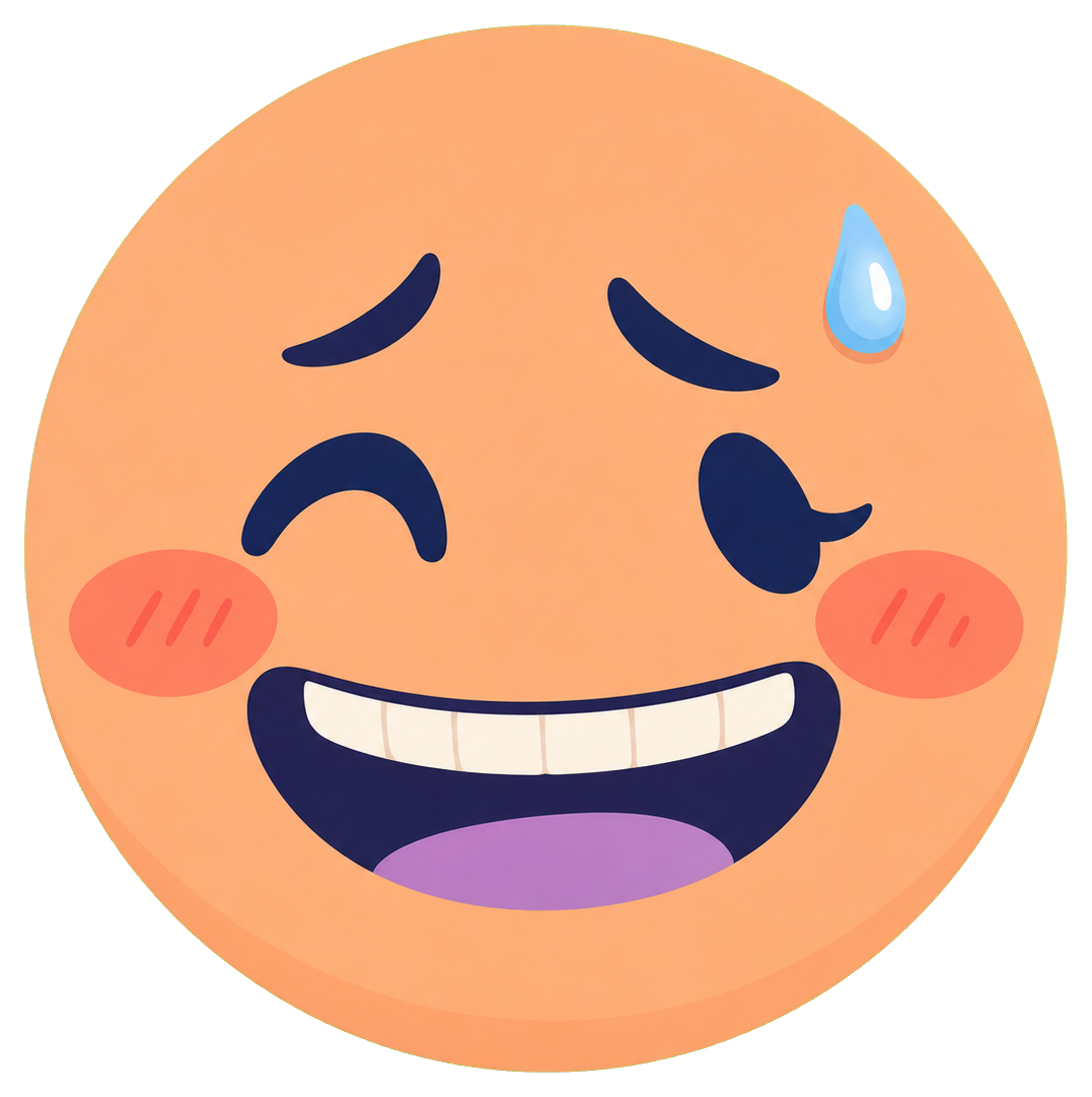 Preview for Nervous Laugh Emoji Sticker