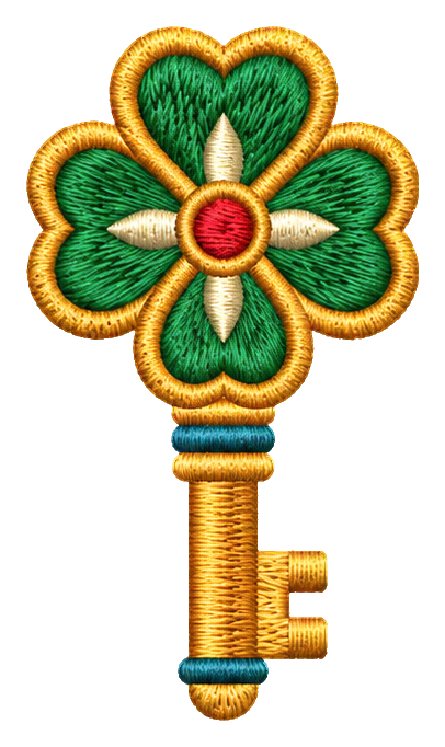 Preview for Embroidered Lucky Charms Key Charm
